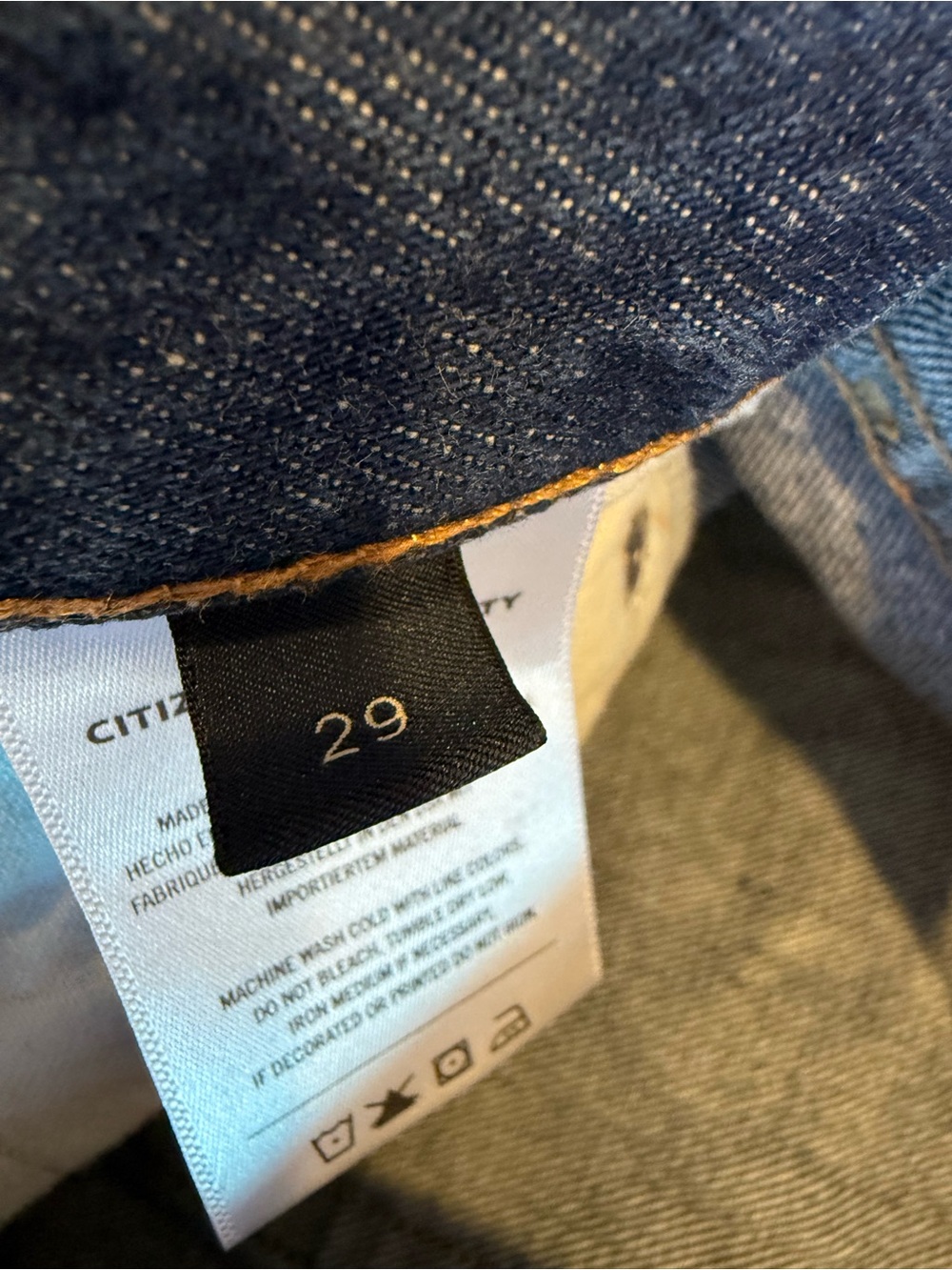 Citizen of Humility Gaucho Blue Denim Jeans Size: 29 Made in U.S - Picture 5 of 7